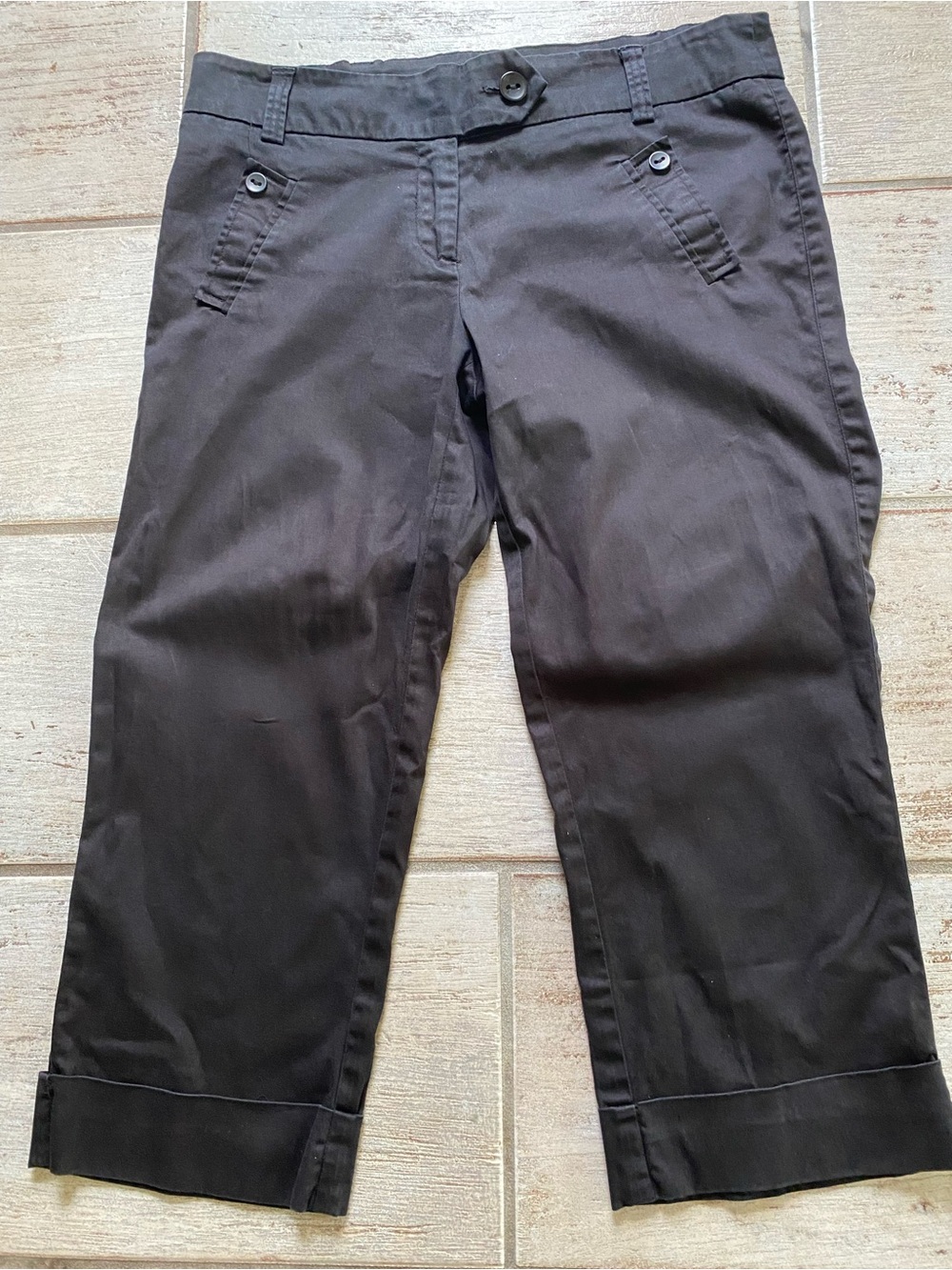 Women’s  Black Casual Capri Pants Juniors Size 9/10
